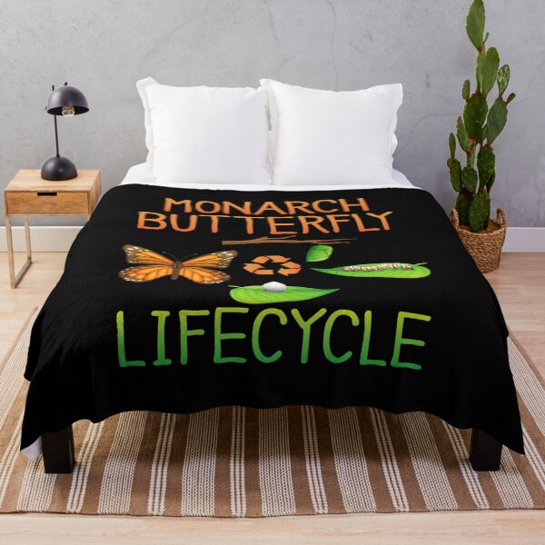 Item preview, Pretty Monarch Butterfly Lifecycle , Cocoon Caterpillar  Into Pretty Orange Monarch Butterflies Life Cycle Metamorphosis  designed and sold by Merchking1.