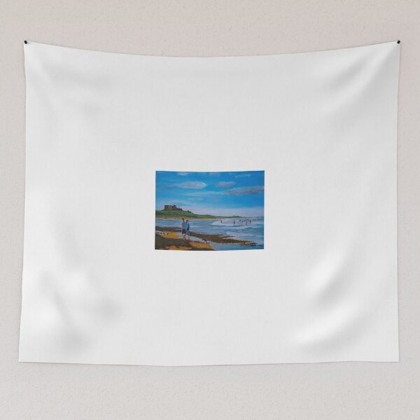 Item preview, Bamburgh Castle & Beach designed and sold by CrossanArt.