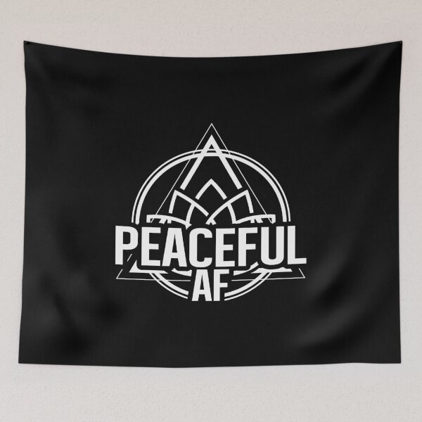 Item preview, Peaceful AF Geometry Yoga Spirituality Meditation 80s Look Geometric  designed and sold by Merchking1.