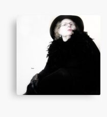 Woman in Black Canvas Print