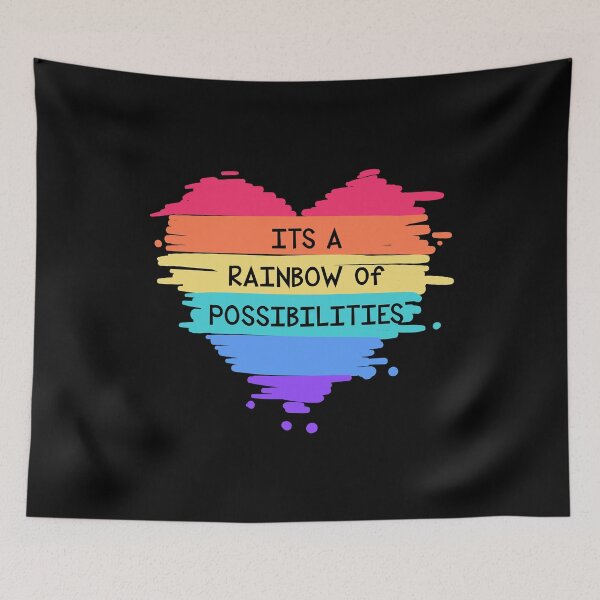 Item preview, You Are A Rainbow Of Possibilities Black3 designed and sold by Prabakim.