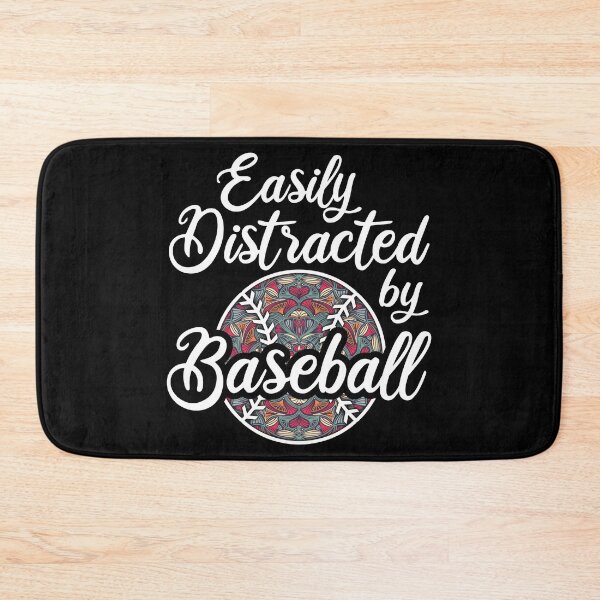 Item preview, Easily Distracted By Baseball, Floral Ball Baseball Players Loves To Play Batting Pitcher designed and sold by Merchking1.