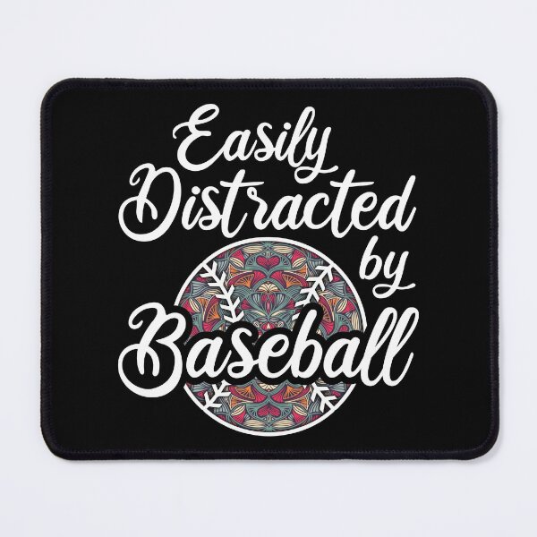Item preview, Easily Distracted By Baseball, Floral Ball Baseball Players Loves To Play Batting Pitcher designed and sold by Merchking1.
