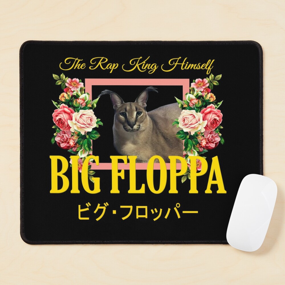 Caracal Cat Big Floppa Meme Mouse Pad Anti-Slip Rubber Mousepad