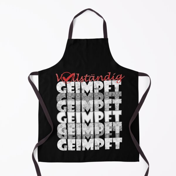 Item preview, Fully Vaccinated in the German Language - Plus A Big Fat RED TICK - For fully vaccinated people (German) designed and sold by sthNnth.