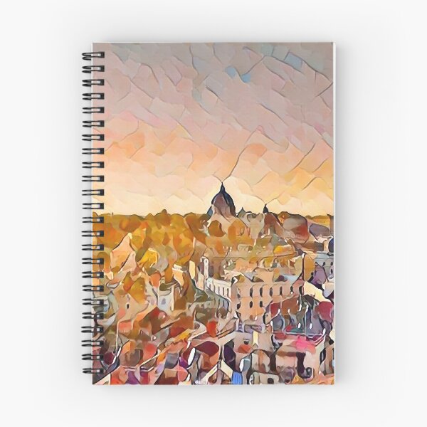 Item preview, Sunrise Cityscape - Oil Paint Art designed and sold by MktngMultiverse.