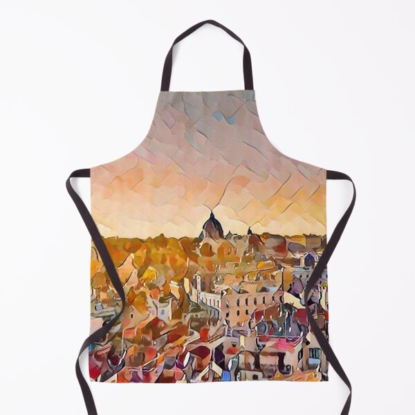 Item preview, Sunrise Cityscape - Oil Paint Art designed and sold by MktngMultiverse.