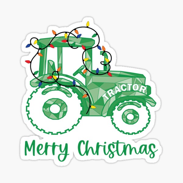 Item preview, Merry Christmas Geo Tractor designed and sold by Redhillcreative.