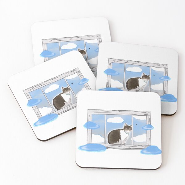 Item preview, Cute cat by the window designed and sold by Dearlinh.