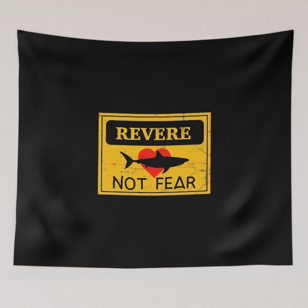 Item preview, Shark Lover Sign - Revere not Fear designed and sold by luisp96.