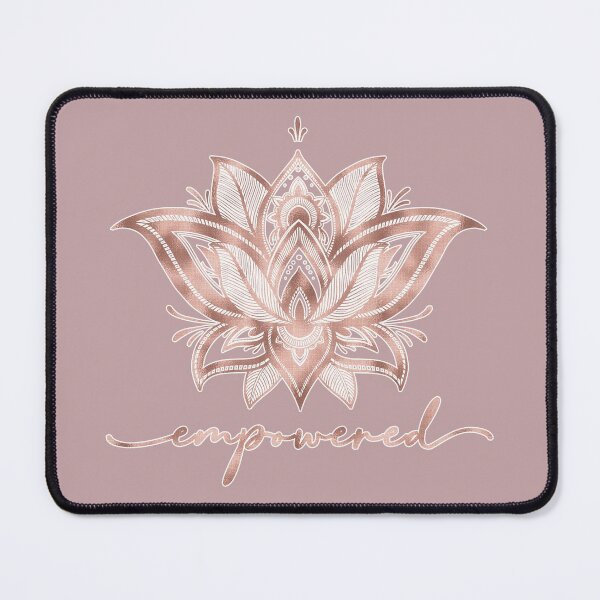 Item preview, Empowered with Lotus Mandala (Rose Gold) designed and sold by squishyrainbow.