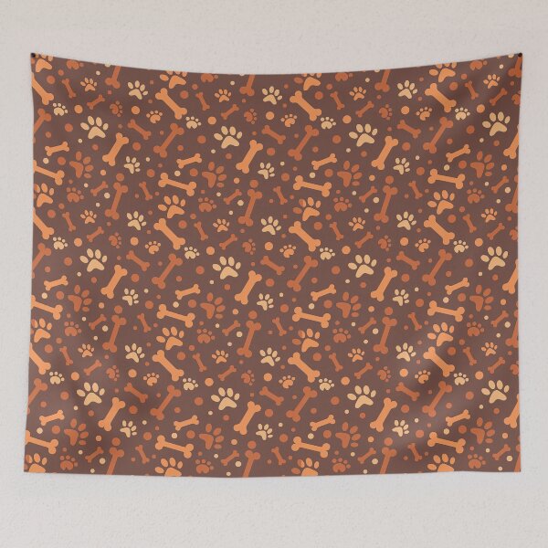Item preview, Dog Bone and Paw Pattern, Dog Bone and Paw Seamless Pattern, Dog Paw, Dog Bone, Paw, Bone designed and sold by graphic-genie.
