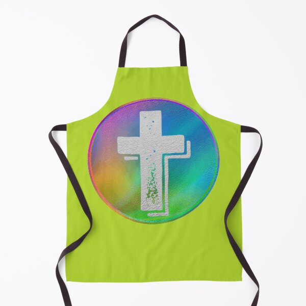 Item preview, Rainbow Circle with Cross - Christian Design designed and sold by TheKingdomAttic.