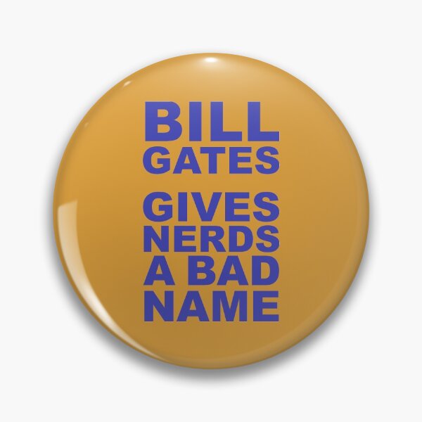 Item preview, Bill Gate Gives Nerds A Bad Name in Blue on Orange designed and sold by James-Cole.