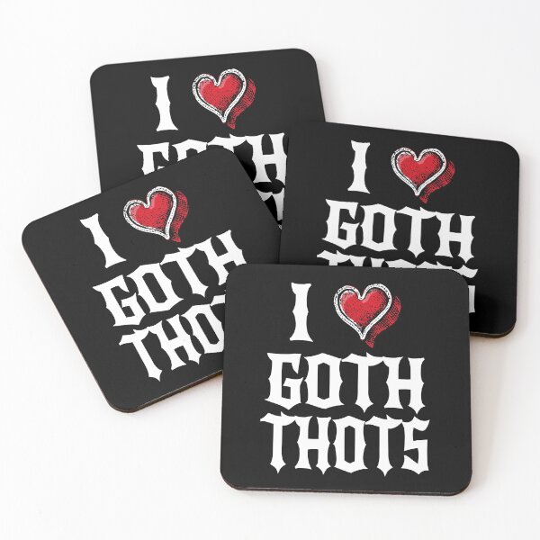 Item preview, I Love Goth Thots designed and sold by MyFreakyWorld.