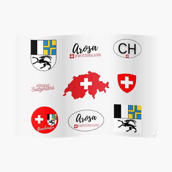 Arosa, Schweiz Combo Pack No.1 X9 Poster