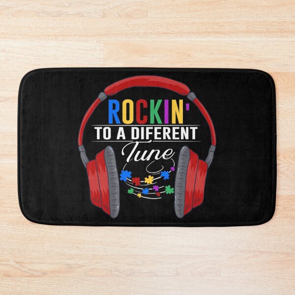Item preview, Autism Rockin' To A Different Tune Autism Awareness Sensory Headphones  designed and sold by Merchking1.