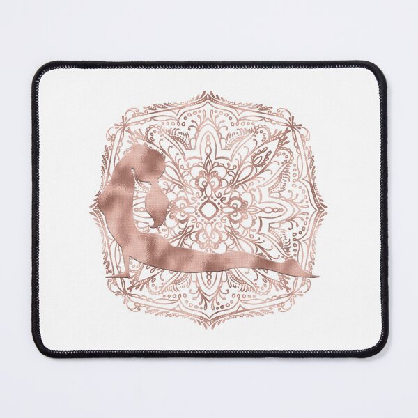 Item preview, Mandala with Cobra Yoga Pose (Rose Gold) designed and sold by squishyrainbow.