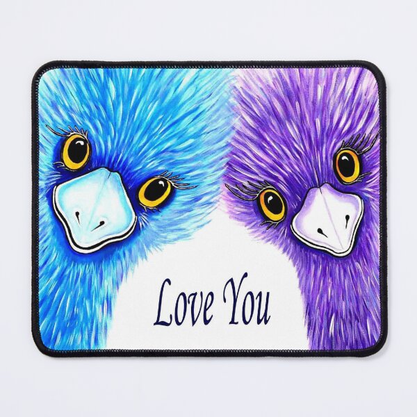 Item preview, Love You - Quirky Emus designed and sold by Linda Callaghan.