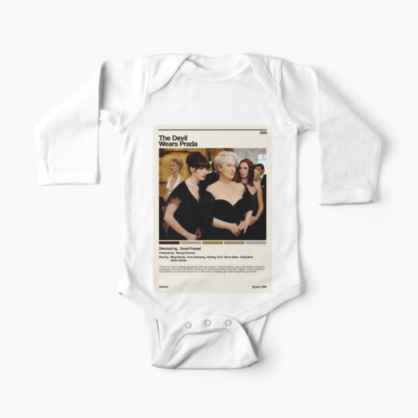 The devil wears prada (2006) minimalist movie Long Sleeve Baby One-Piece