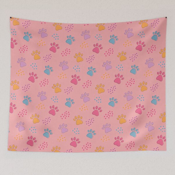 Item preview,  Colorful Dog Paw Pattern, Dog Paw Seamless Pattern, Dog Paw designed and sold by graphic-genie.