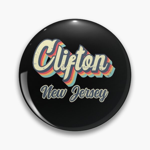 Item preview, Clifton City New Jersey Retro Vintage 70s rainbow designed and sold by Teelogic.
