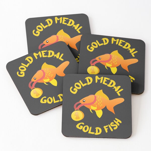 Artikelvorschau, Goldmedaille, Goldfisch entworfen und verkauft von luisp96.