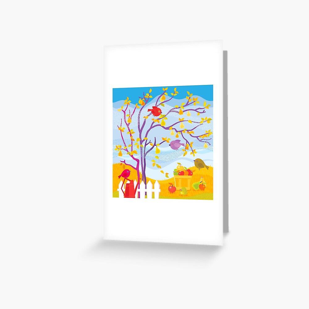 Autumn Farm Greeting Card
