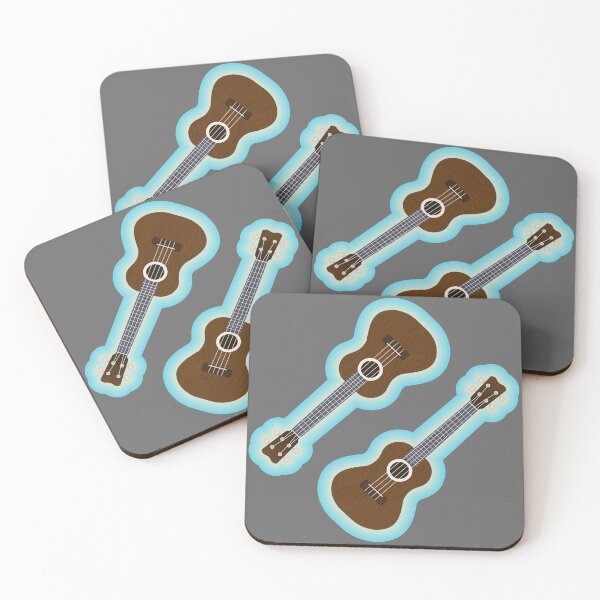 Item preview, Ukelele Pattern with colourful border designed and sold by BRU Design.
