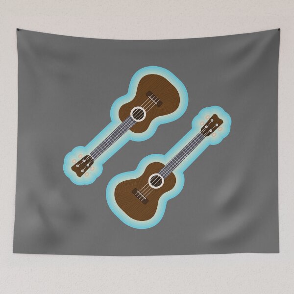 Item preview, Ukelele Pattern with colourful border designed and sold by BRU Design.