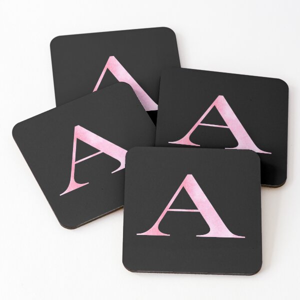 Item preview, Watercolor Monogram Pink Letter A designed and sold by NECHSTORE.