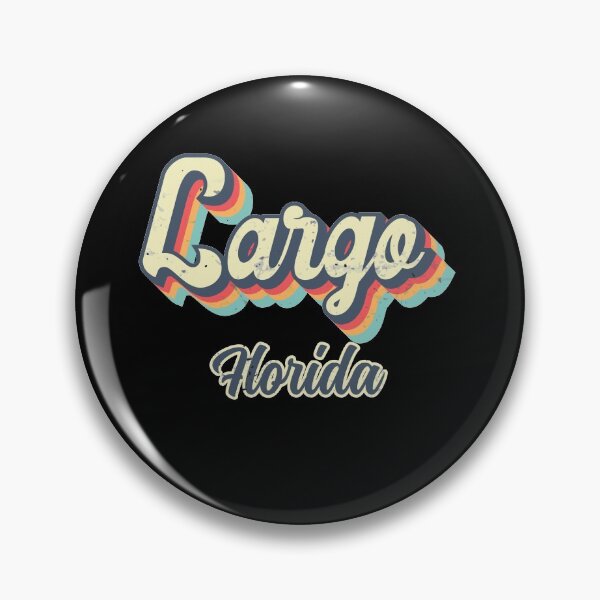 Item preview, Largo City Florida Retro Vintage 70s rainbow designed and sold by Teelogic.