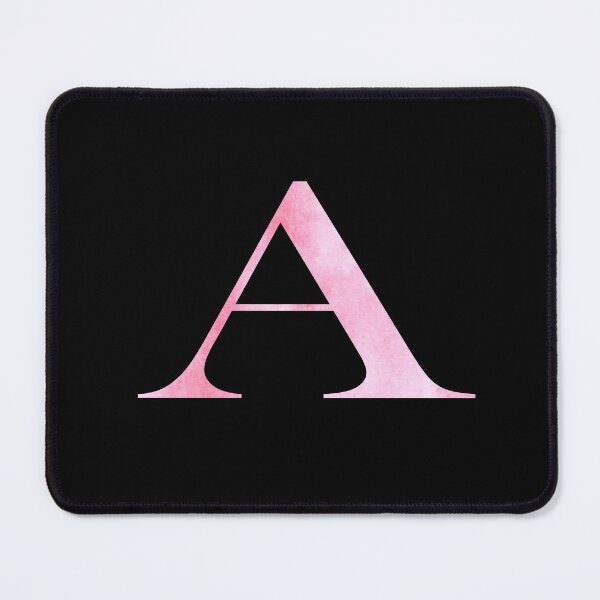 Item preview, Watercolor Monogram Pink Letter A designed and sold by NECHSTORE.