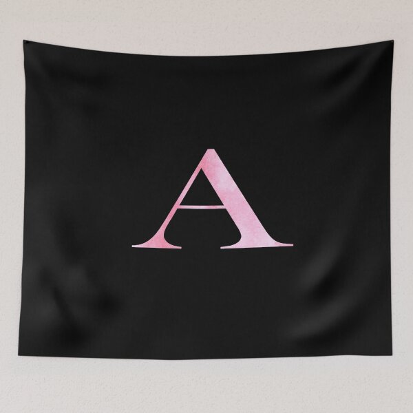 Item preview, Watercolor Monogram Pink Letter A designed and sold by NECHSTORE.