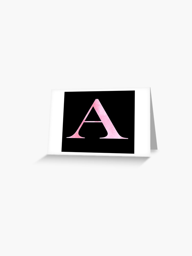 Watercolor Monogram Pink Letter I Sticker for Sale by nocap82