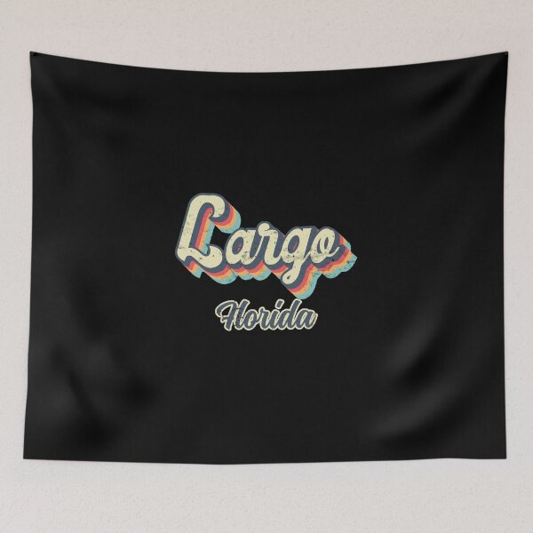 Item preview, Largo City Florida Retro Vintage 70s arcoiris designed and sold by Teelogic.
