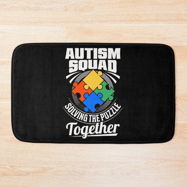 Item preview, Autism Awareness Squad Solving Puzzle Together Cute Autistic Crew designed and sold by Merchking1.
