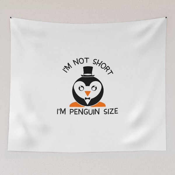 Item preview, Tuxedo Penguin - I'm Not Short, I'm Penguin Size designed and sold by luisp96.