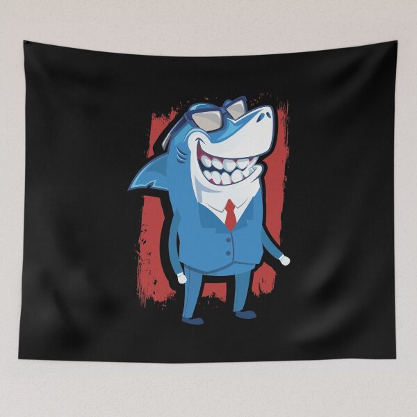 Item preview, Well Dressed Shark Waving Business Attire, Resorts Manager Cool Shark Evolution  designed and sold by Merchking1.