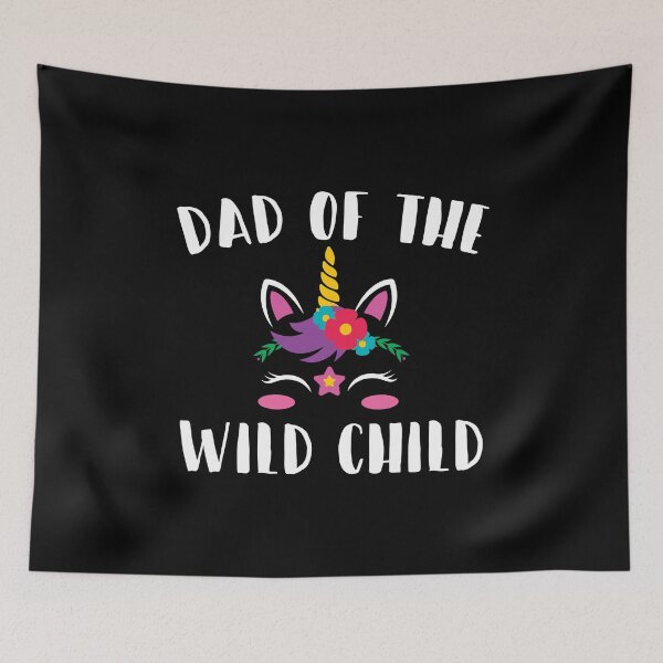 Item preview, Dad of the Wild Child - Unicorn Theme Birthday, Dad of the Birthday Girl, Unicorn Daddy Princess designed and sold by Merchking1.