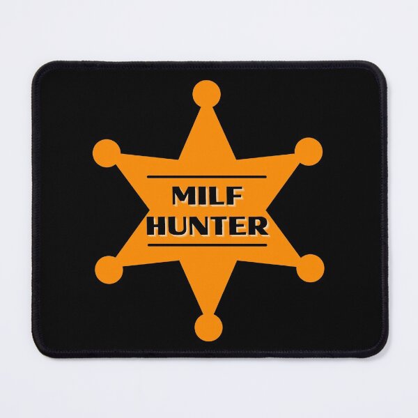 Item preview, MILF Hunter Orange Badge designed and sold by CaitU.