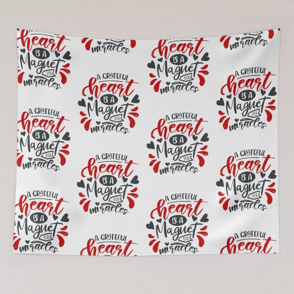 Item preview, A Grateful Heart Is A Magent For Miracles designed and sold by FOX1999-Design.