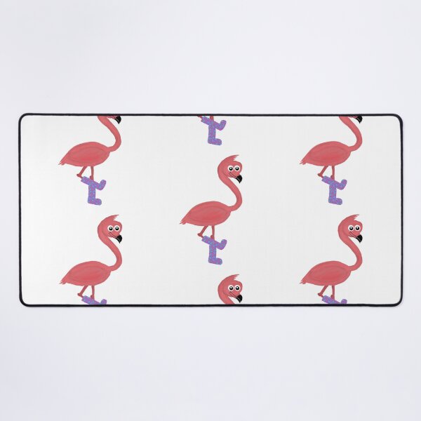 Item preview, Flamingo With Purple Gumboots designed and sold by InspiredPamjoy.