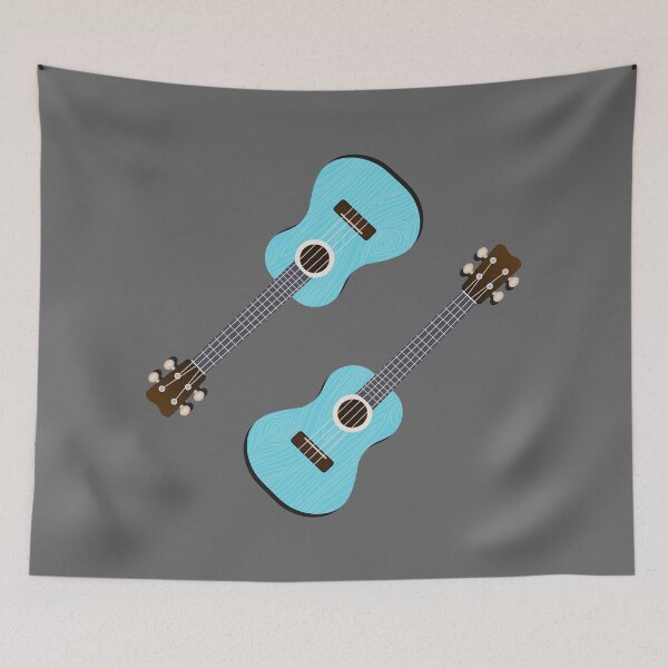 Item preview, Blue Ukelele Pattern designed and sold by BRU Design.