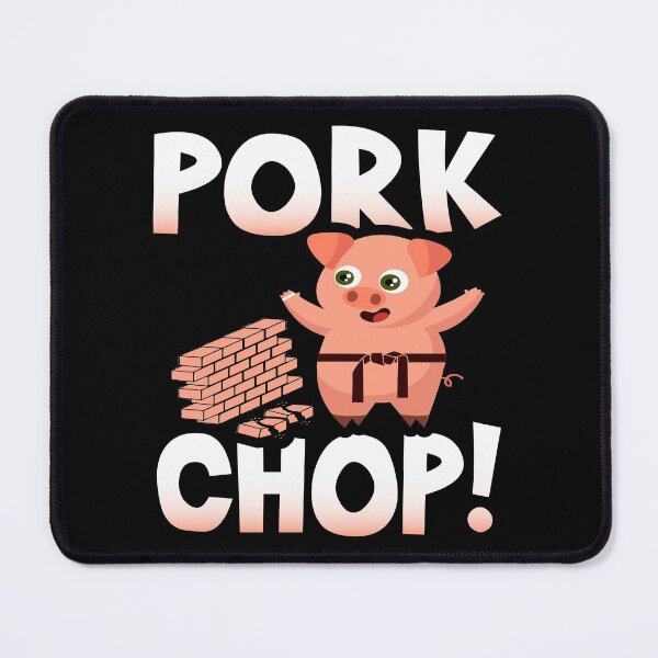 Item preview, cute pig karate pork chop designed and sold by Merchking1.