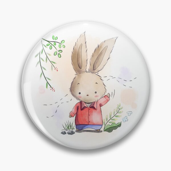 Item preview, Bunny in a Red Shirt designed and sold by Brwnmnky.