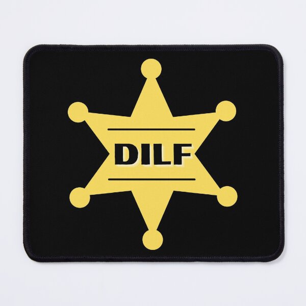 Item preview, DILF Yellow badge - Hot Dad Badge designed and sold by CaitU.