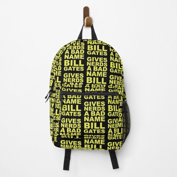 Item preview, Bill Gate Gives Nerds A Bad Name in Yellow Text on Black designed and sold by James-Cole.