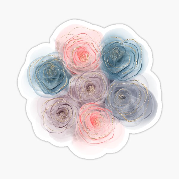 Item preview, Abstract roses fluid pattern designed and sold by Mashusha-art.