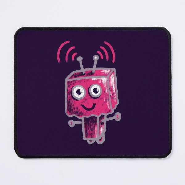 Item preview, Cute Ugly Pink Robot With Paper Bag Head designed and sold by Boriana Giormova.